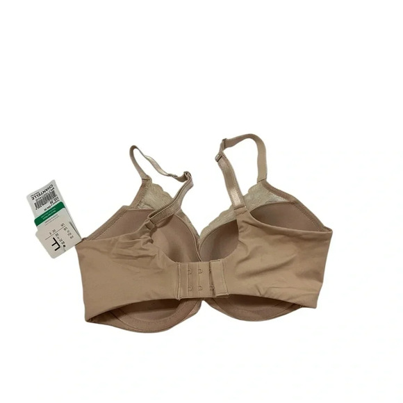 Chantelle Rose Light Pink Lace Front Underwire Plunge Bra Size 32DDD NWT - Picture 8 of 10